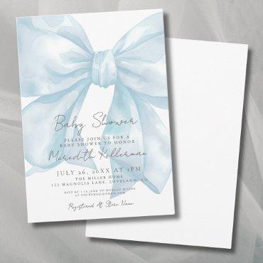 Elegant Light Blue Bow