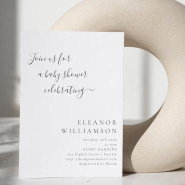 Elegant Minimal Black White Script