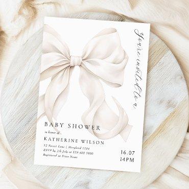 Elegant Off White Bow