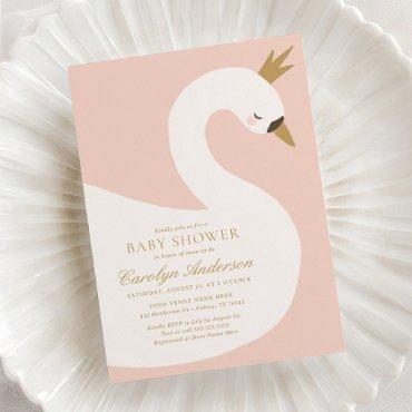 Elegant Pink Swan