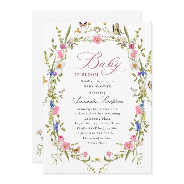 Elegant Watercolor Wild Flowers