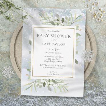 Elegant Winter Snowflakes Greenery