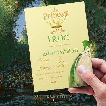 Elegant Yellow and Green Princess Frog