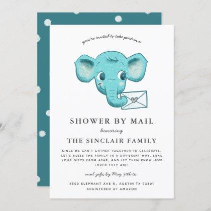 Elephant Baby Boy Shower By Mail