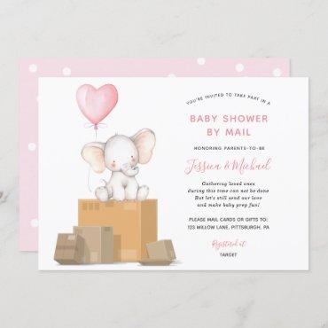 Elephant Girl Baby Shower by Mail