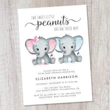 Elephant Girl Boy Twins Baby Sprinkle