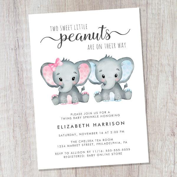 Elephant Girl Boy Twins Baby Sprinkle