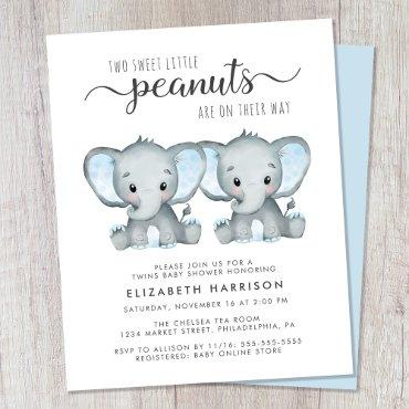 Elephant Twin Baby Boys Shower Budget