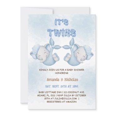 Elephant Twin Boys Dusty Blue
