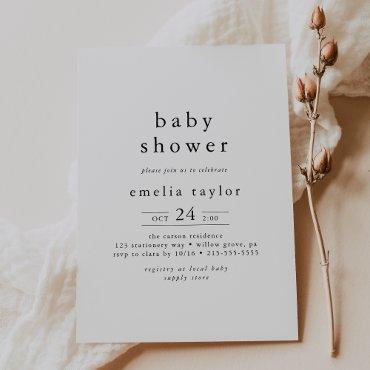EMELIA Boho Modern Black White Simple