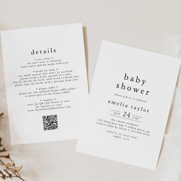 EMELIA Rustic Minimalist QR Simple