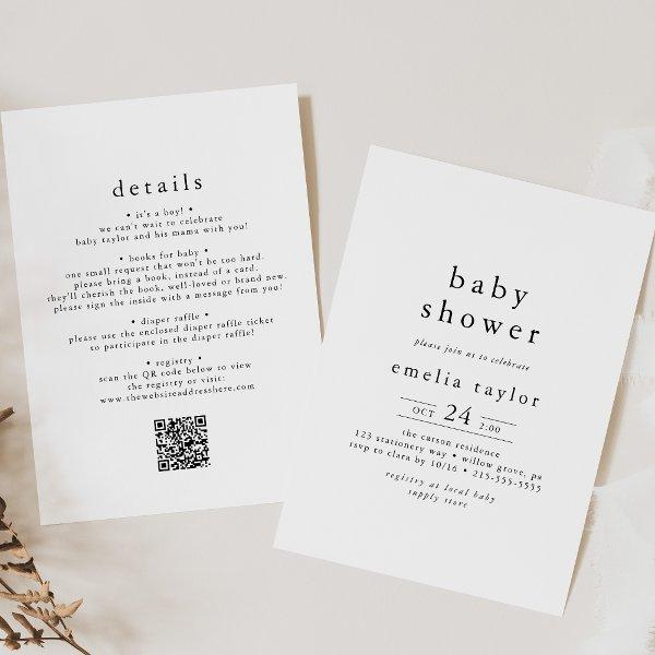 EMELIA Rustic Minimalist QR Simple