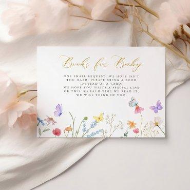 Enchanted Butterflies Floral Books For Baby Enclosure Card