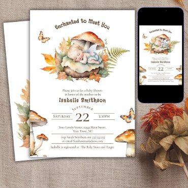 Enchanted Fairy Fall Autumn Woodland Baby Shower