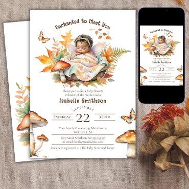 Enchanted Fairy Fall Autumn Woodland Baby Shower