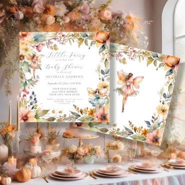 Enchanted Fairy Fall Floral Daisy Girl