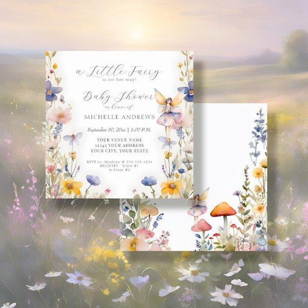 Enchanted Fairy Mushroom Floral Girl