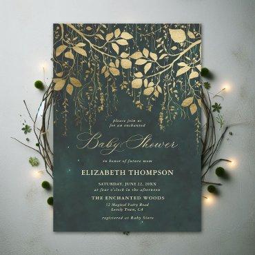 Enchanted Forest Gold Greenery Magical