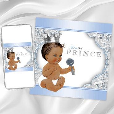 Ethnic Boy Baby Blue Silver Prince