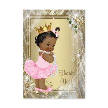 Ethnic Princess Tutu Pearls Baby Shower Thank You