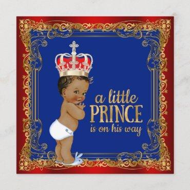 Ethnic Royal Prince Baby Shower Invitation