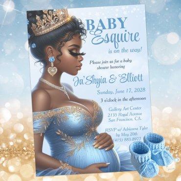 Ethnic Woman Elegant Blue & Gold Royal