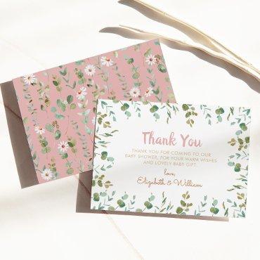 Eucalyptus Baby Shower Thank You