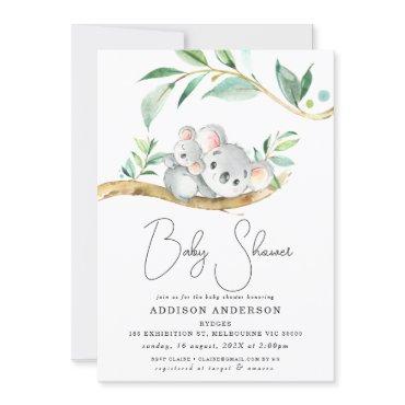 Eucalyptus Koala Bear And Joey