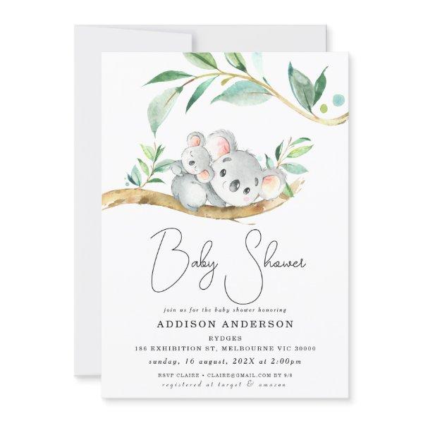 Eucalyptus Koala Bear And Joey