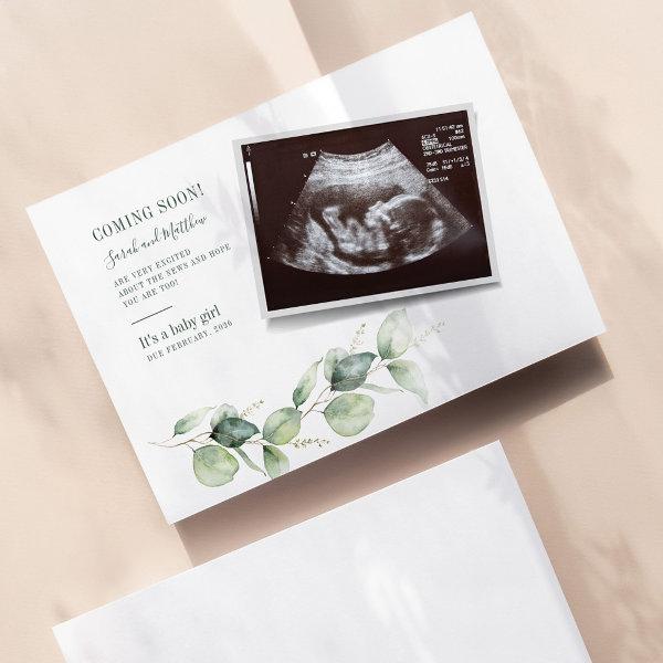 Eucalyptus Sonogram Pregnancy Announcement