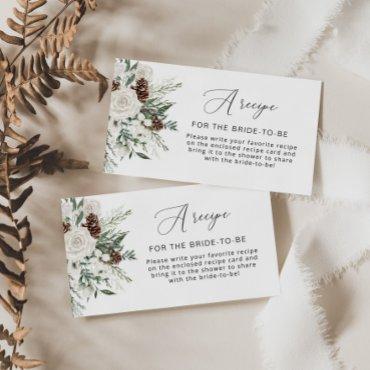 Evergreen Recipe for the bride to be Enclosure Card