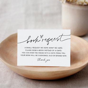 EVERLEIGH Minimalist Baby Book Request Insert