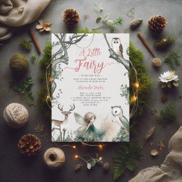 Fairy Forest Woodland Modern Chic Baby Girl Shower