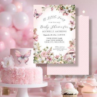 Fairy Garden Mushroom Floral Pink Girl
