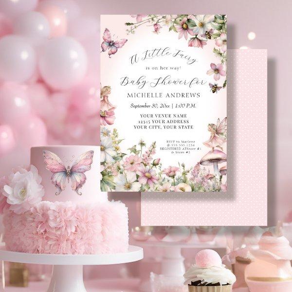 Fairy Garden Mushroom Floral Pink Girl