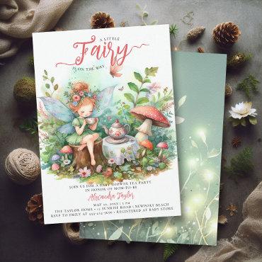Fairy Tea Mushrooms Wild Garden Baby Girl Shower
