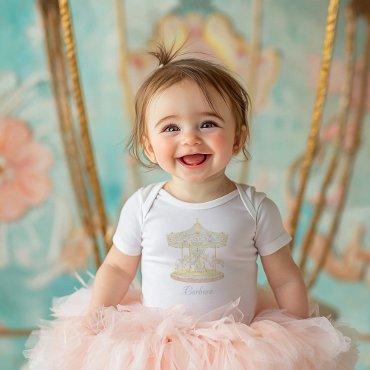 Fairytale Vintage Amusement Park  Baby Bodysuit