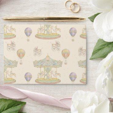 Fairytale Vintage Amusement Park Envelope