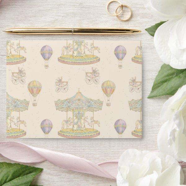 Fairytale Vintage Amusement Park Envelope