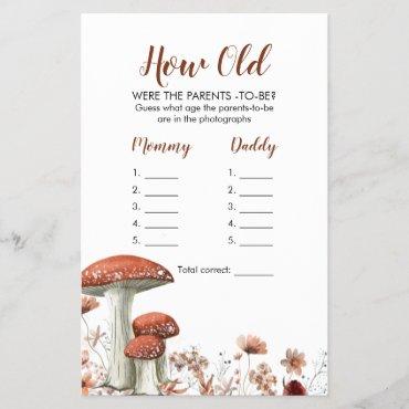 Fall Boho Mushroom Floral How Old were The Parents