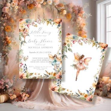 Fall Floral Enchanted Fairy Daisy Girl