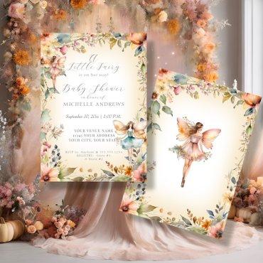 Fall Floral Enchanted Fairy Gold Girl