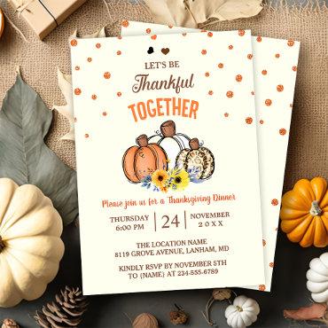 Fall Fumpkin Thankgiving Dinner Party