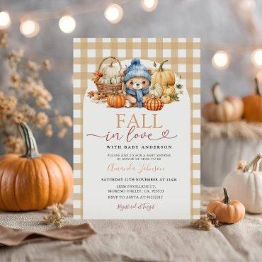 Fall in Love Boy Bear In The Basket
