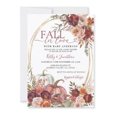 Fall in Love Marsala Pumpkin Floral