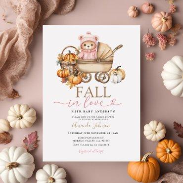 Fall in Love Pink Girl Gingham Bear