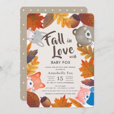 Fall in Love Woodland Animals Brown