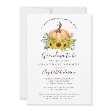 Fall Sunflower Pumpkin Grandma to Be