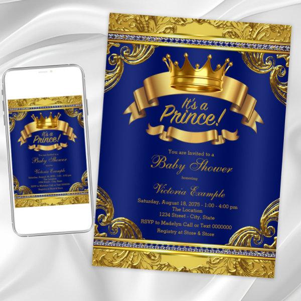 Fancy Royal Blue Gold Prince