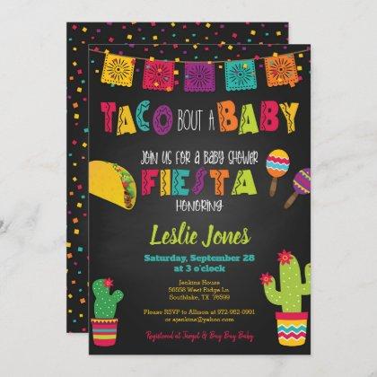 Fiesta Baby Shower Invitation - Taco Bout a Baby